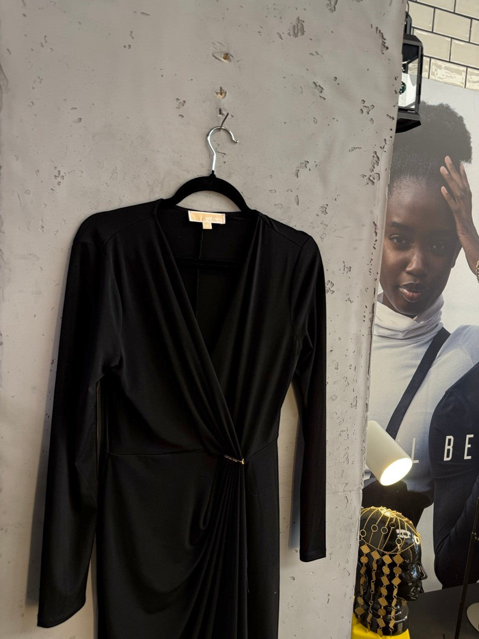 BERLIN VINTAGE CORNER Michael Kors jersey dress with crossover V neckline
