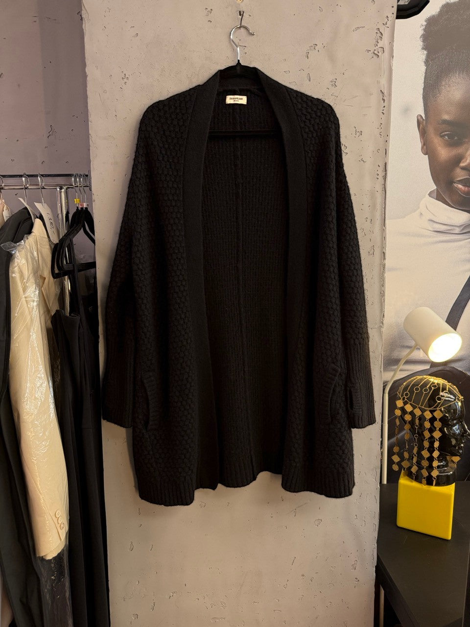 BERLIN VINTAGE CORNER Zadig & Voltaire cashmere cardigan with patch pockets