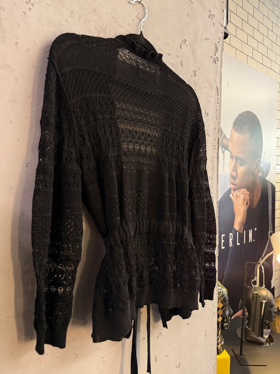 BERLIN VINTAGE CORNER Zadig & Voltaire lace cardigan, back view