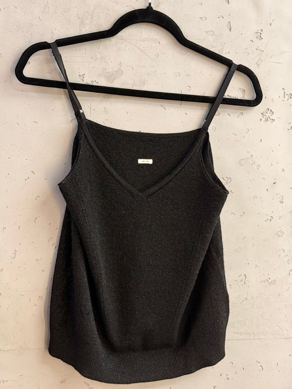 BERLIN VINTAGE CORNER Zadig & Voltaire lurex camisole, V neckline and metal tag